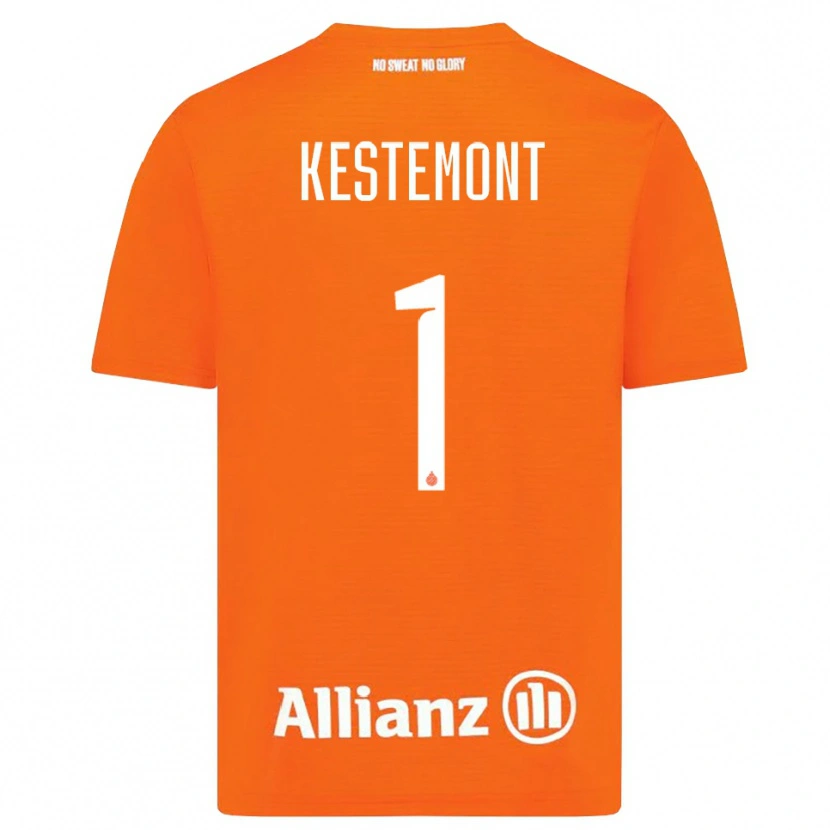 Danxen Heren Thibeau Kestemont #1 Oranje Wit Keepersshirt 2025/26 T-Shirt België