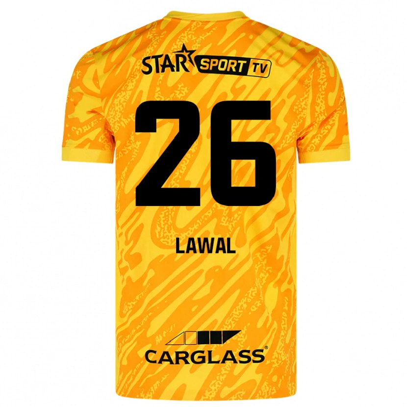 Danxen Heren Tobias Lawal #26 Oranje Geel Zwart Keepersshirt 2025/26 T-Shirt België
