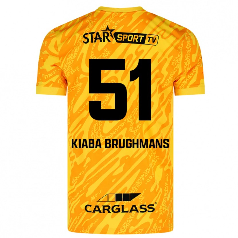 Danxen Heren Lucca Brughmans #51 Oranje Geel Zwart Keepersshirt 2025/26 T-Shirt België