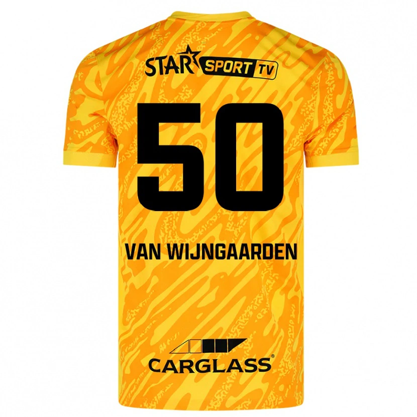Danxen Heren Maren Van Wijngaarden #50 Oranje Geel Zwart Keepersshirt 2025/26 T-Shirt België