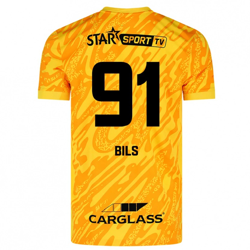 Danxen Heren Elise Bils #91 Oranje Geel Zwart Keepersshirt 2025/26 T-Shirt België