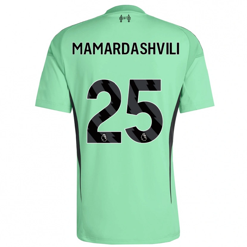 Danxen Heren Giorgi Mamardashvili #25 Aquamarijn Keepersshirt 2025/26 T-Shirt België