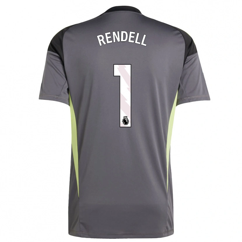 Danxen Heren Kayla Rendell #1 Donkergrijs Wit Keepersshirt 2025/26 T-Shirt België