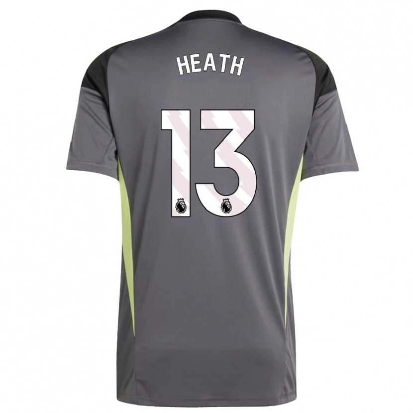 Danxen Heren Fred Heath #13 Donkergrijs Wit Keepersshirt 2025/26 T-Shirt België
