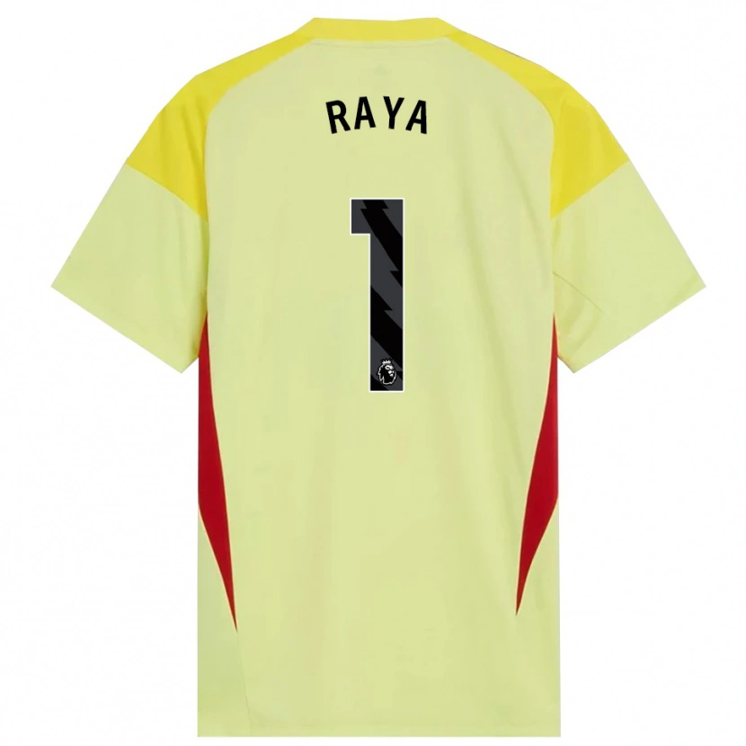 Danxen Heren David Raya #1 Geel Rood Zwart Keepersshirt 2025/26 T-Shirt België