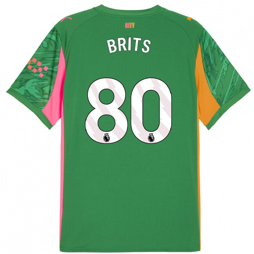 Danxen Heren Spike Brits #80 Groen Oranje Keepersshirt 2025/26 T-Shirt België