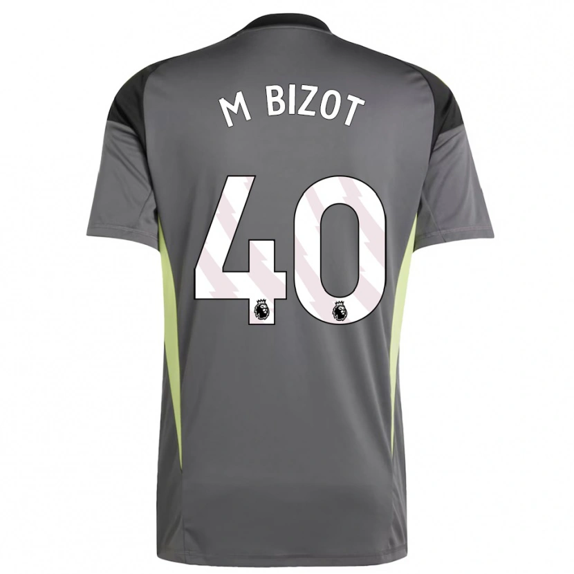 Danxen Heren Marco Bizot #40 Donkergrijs Zwart Keepersshirt 2025/26 T-Shirt België