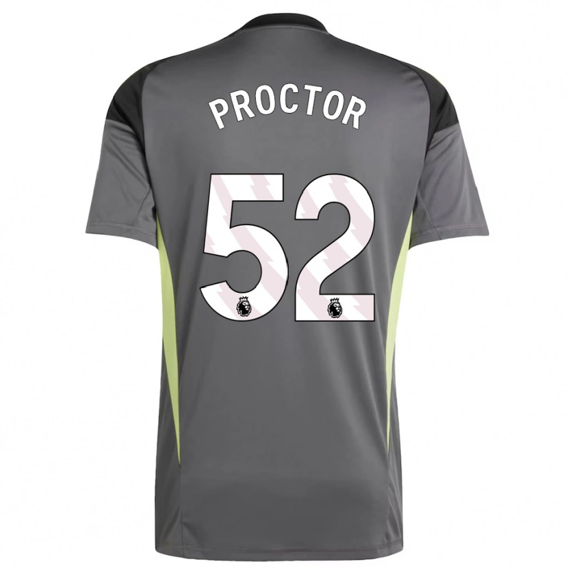 Danxen Heren Sam Proctor #52 Donkergrijs Zwart Keepersshirt 2025/26 T-Shirt België
