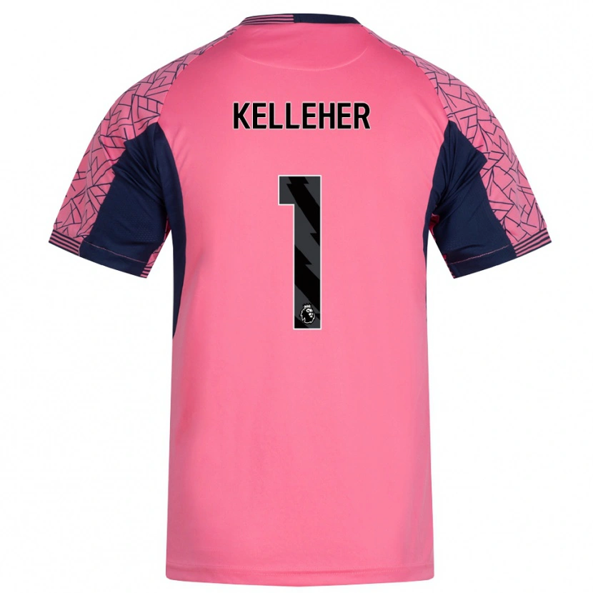 Danxen Heren Caoimhín Kelleher #1 Roze Zwart Keepersshirt 2025/26 T-Shirt België