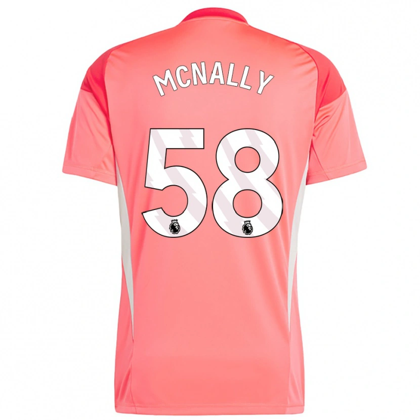 Danxen Heren Alfie McNally #58 Rood Wit Keepersshirt 2025/26 T-Shirt België