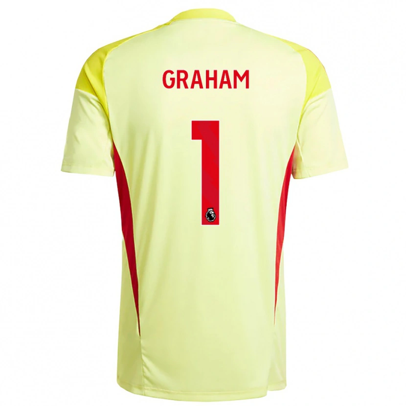Danxen Heren Ally Graham #1 Lichtgeel Oranje Keepersshirt 2025/26 T-Shirt België