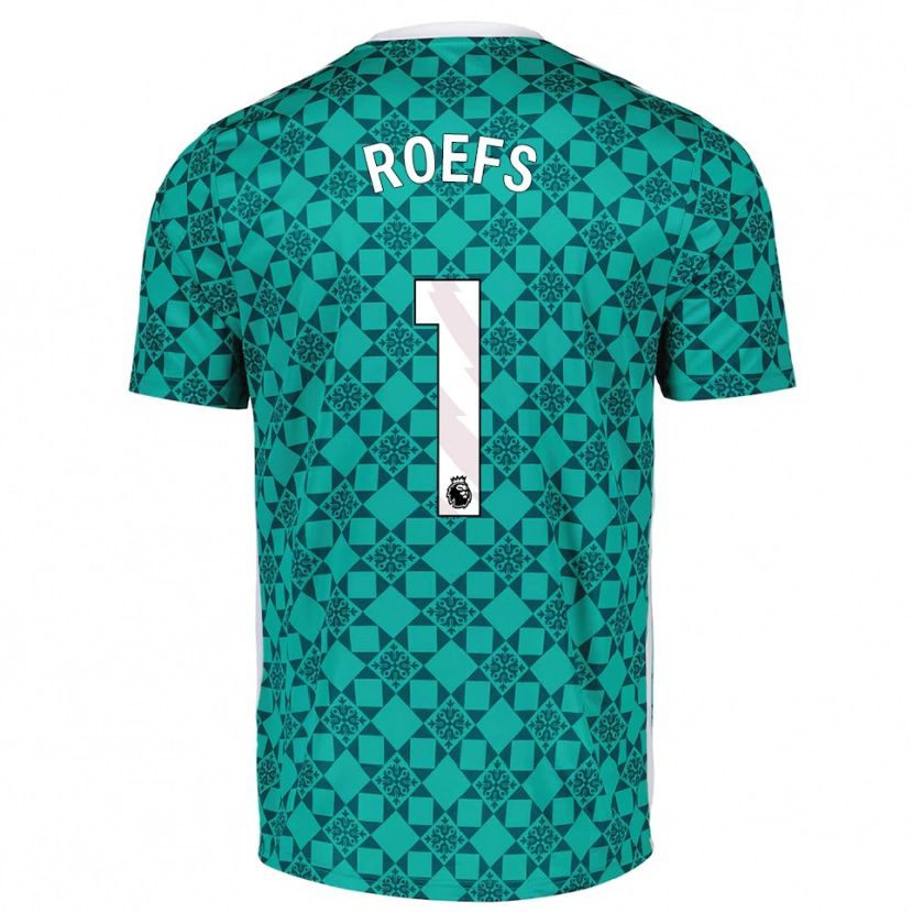 Danxen Heren Robin Roefs #1 Groen Wit Keepersshirt 2025/26 T-Shirt België