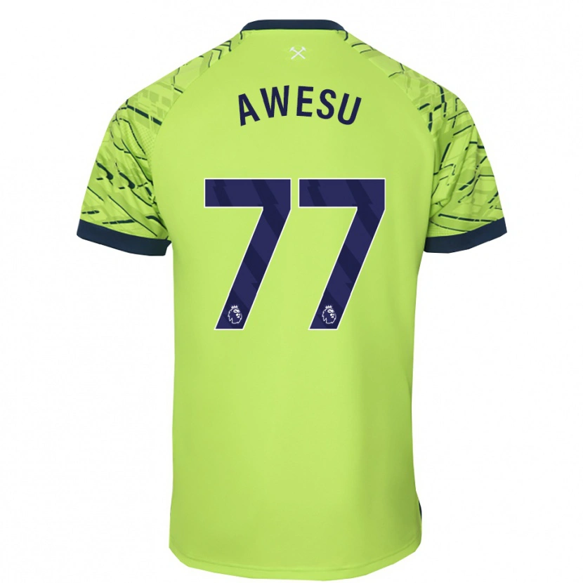 Danxen Heren Lanre Awesu #77 Fluorescerend Groen Keepersshirt 2025/26 T-Shirt België
