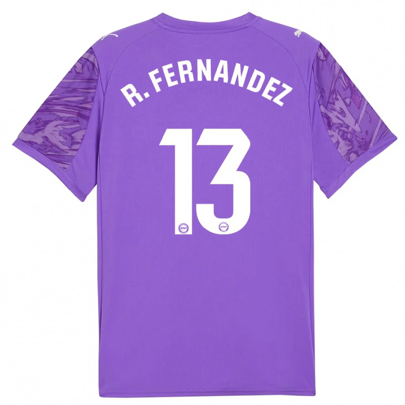 Danxen Heren Raúl Fernández #13 Paars Wit Keepersshirt 2025/26 T-Shirt België