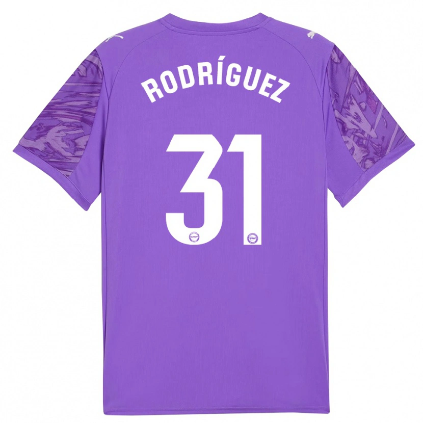 Danxen Heren Adrián Rodríguez #31 Paars Wit Keepersshirt 2025/26 T-Shirt België