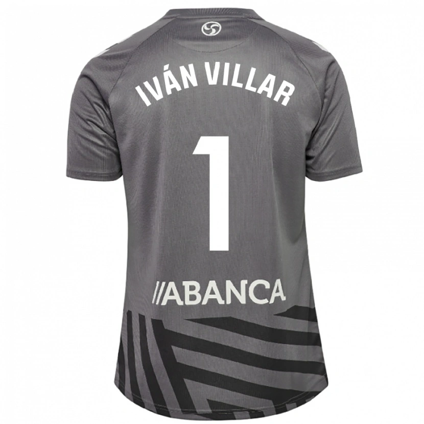 Danxen Heren Iván Villar #1 Donkergrijs Zwart Keepersshirt 2025/26 T-Shirt België