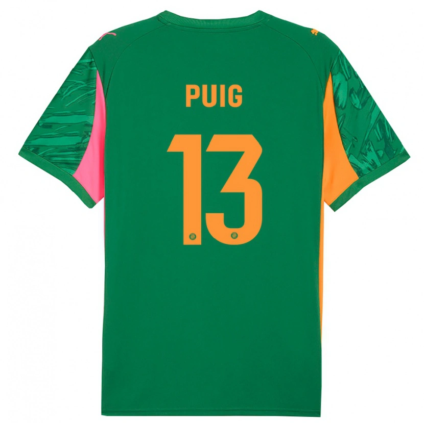 Danxen Heren Sergi Puig #13 Groen Oranje Keepersshirt 2025/26 T-Shirt België