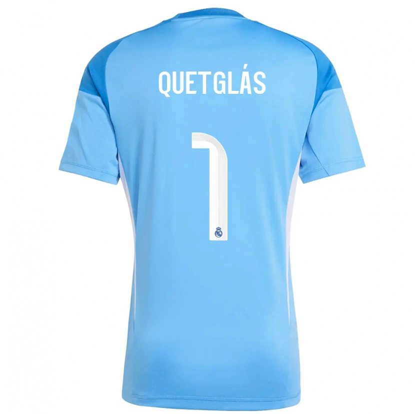 Danxen Heren Ferran Quetglás #1 Hemelsblauw Wit Keepersshirt 2025/26 T-Shirt België