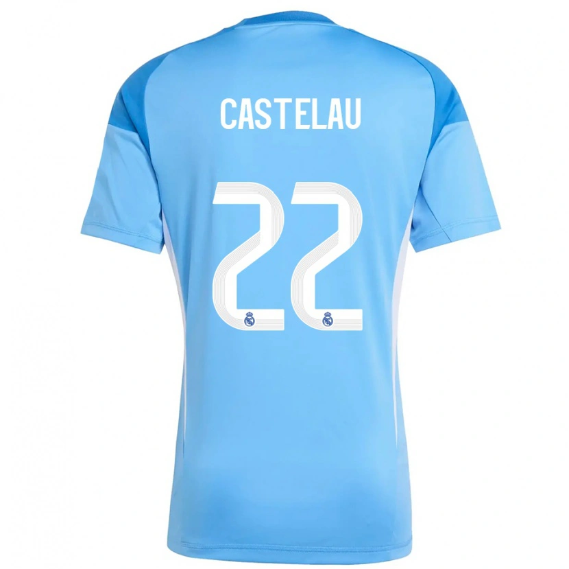 Danxen Heren Alber Castelau #22 Hemelsblauw Wit Keepersshirt 2025/26 T-Shirt België