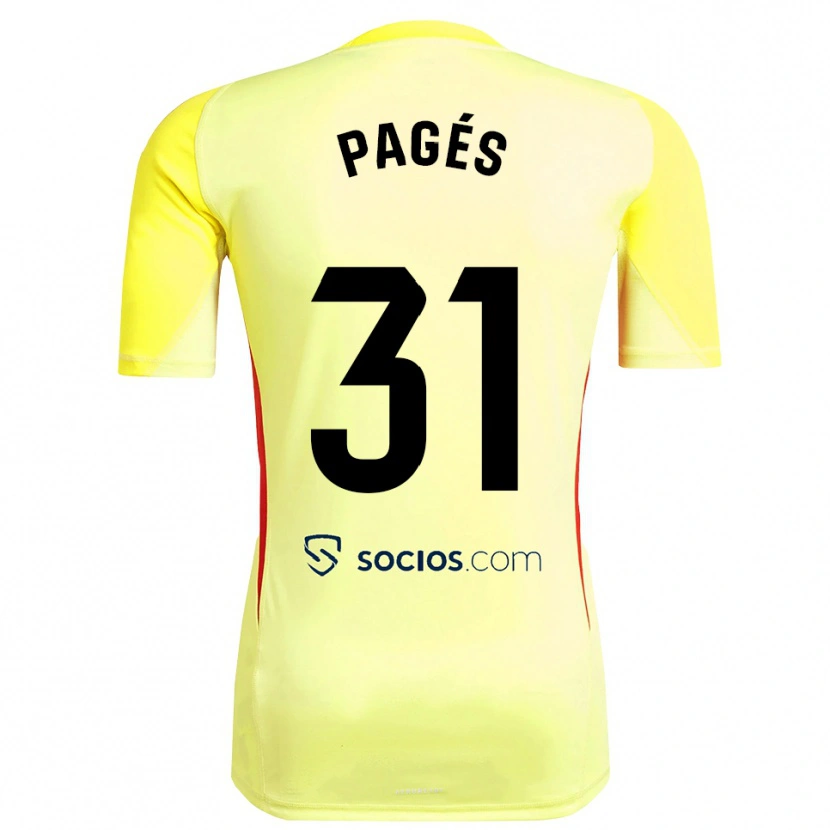 Danxen Heren Lukas Pagés #31 Geel Rood Zwart Keepersshirt 2025/26 T-Shirt België