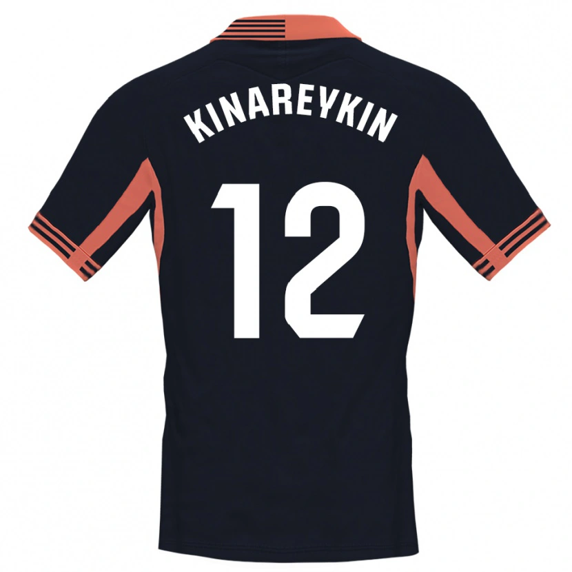 Danxen Heren Yakiv Kinareykin #12 Zwart Wit Oranje Keepersshirt 2025/26 T-Shirt België