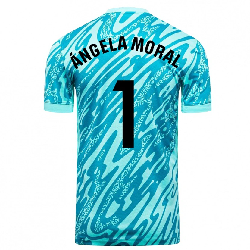 Danxen Heren Ángela Moral Ferrer #1 Hemelsblauw Wit Keepersshirt 2025/26 T-Shirt België