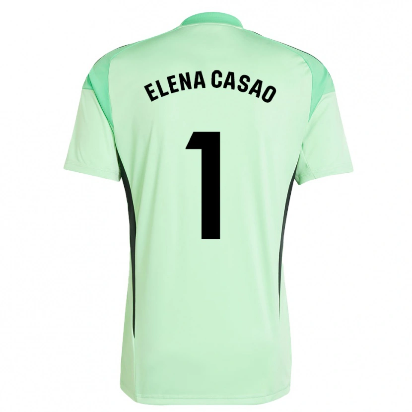 Danxen Heren Elena Casao López #1 Lichtgroen Zwart Keepersshirt 2025/26 T-Shirt België