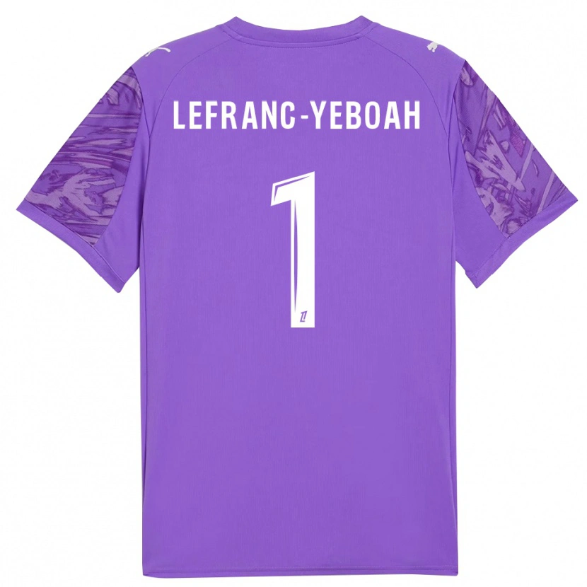 Danxen Heren Daïvy Lefranc-Yeboah #1 Lila Wit Keepersshirt 2025/26 T-Shirt België