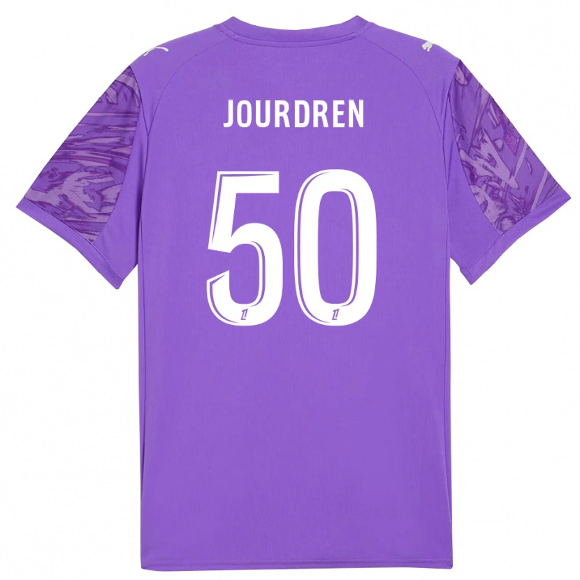 Danxen Heren Ilan Jourdren #50 Lila Wit Keepersshirt 2025/26 T-Shirt België