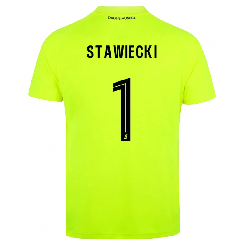 Danxen Heren Jules Stawiecki #1 Fluorescerend Groen Zwart Keepersshirt 2025/26 T-Shirt België