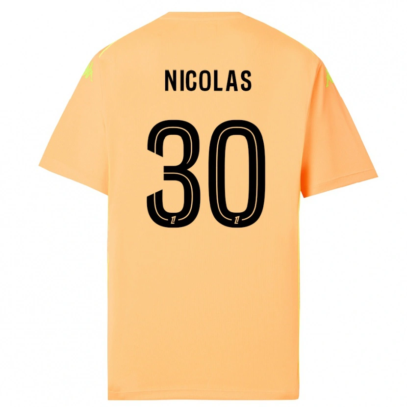 Danxen Heren Lina-Lou Nicolas #30 Licht Oranje Zwart Keepersshirt 2025/26 T-Shirt België