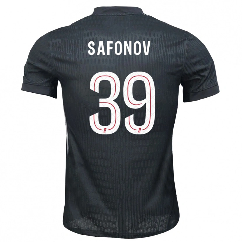 Danxen Heren Matvey Safonov #39 Donkergrijs Zwart Keepersshirt 2025/26 T-Shirt België