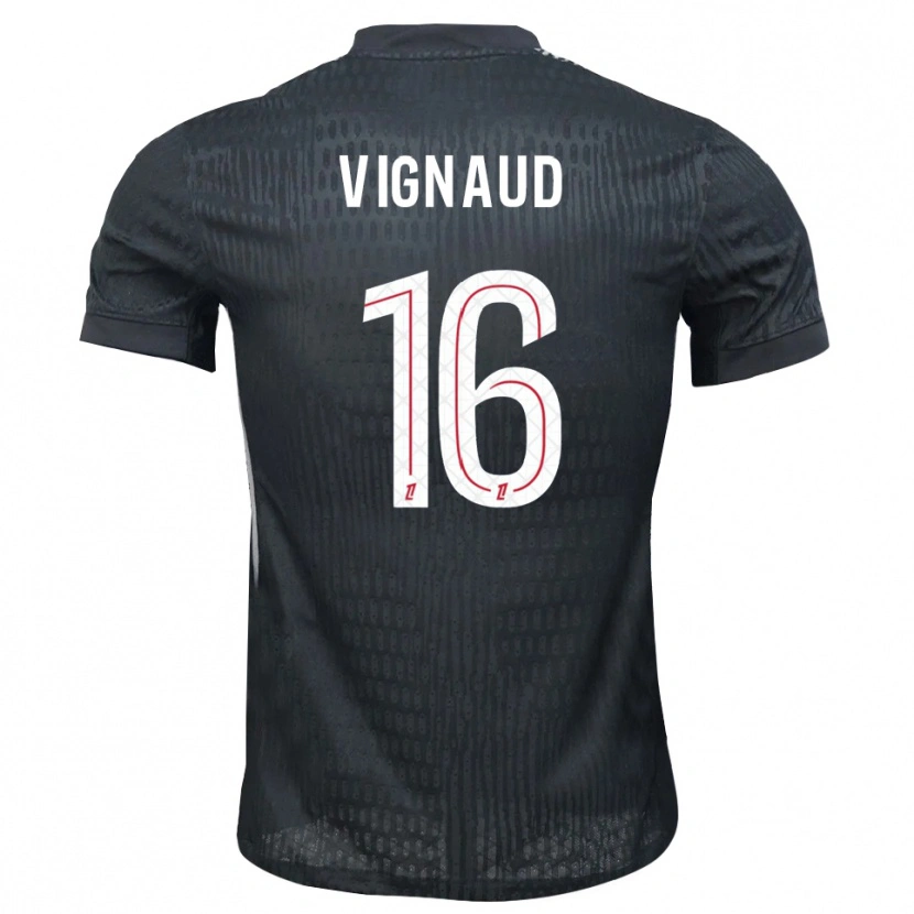 Danxen Heren Arthur Vignaud #16 Donkergrijs Zwart Keepersshirt 2025/26 T-Shirt België