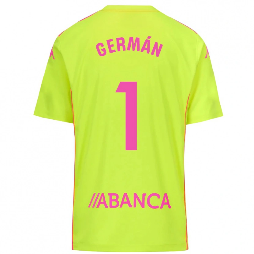 Danxen Heren Germán Parreño #1 Geel Groen Keepersshirt 2025/26 T-Shirt België