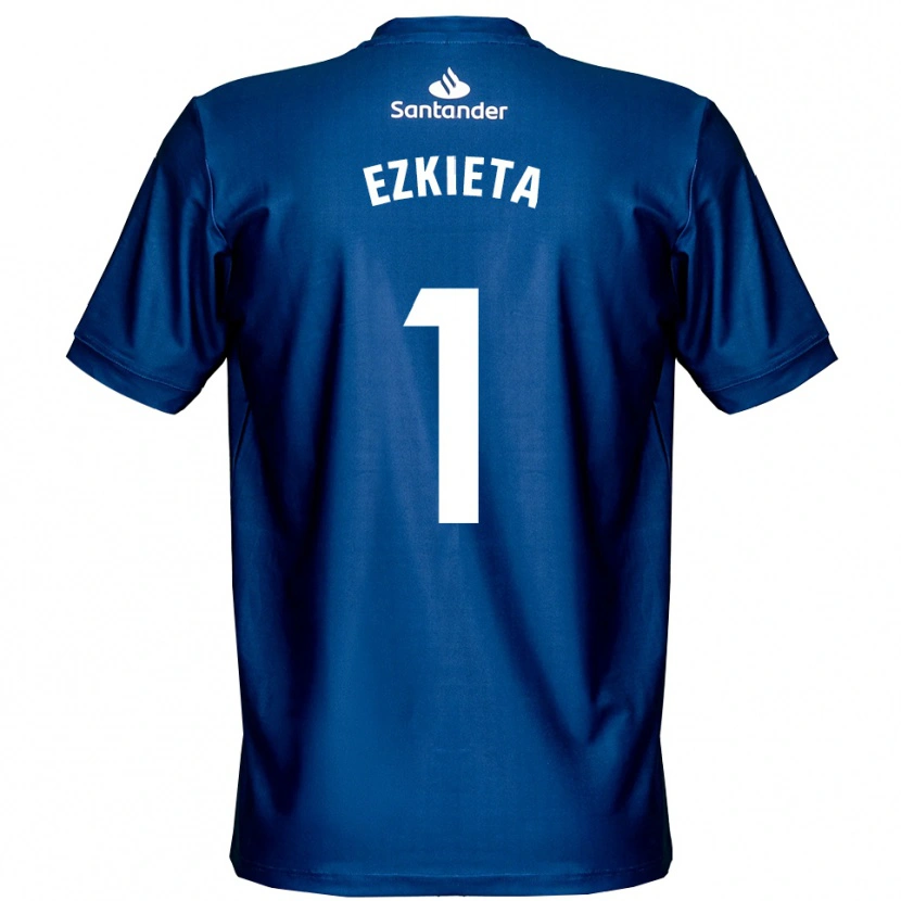 Danxen Heren Jokin Ezkieta #1 Koninklijk Blauw Wit Keepersshirt 2025/26 T-Shirt België
