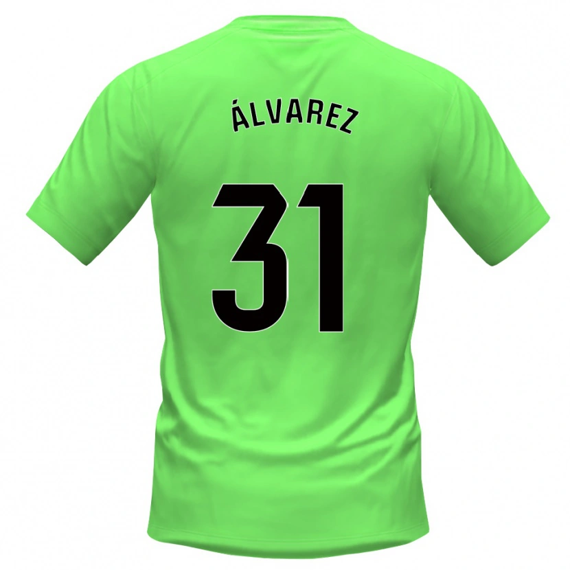 Danxen Heren Iker Álvarez #31 Groen Zwart Keepersshirt 2025/26 T-Shirt België