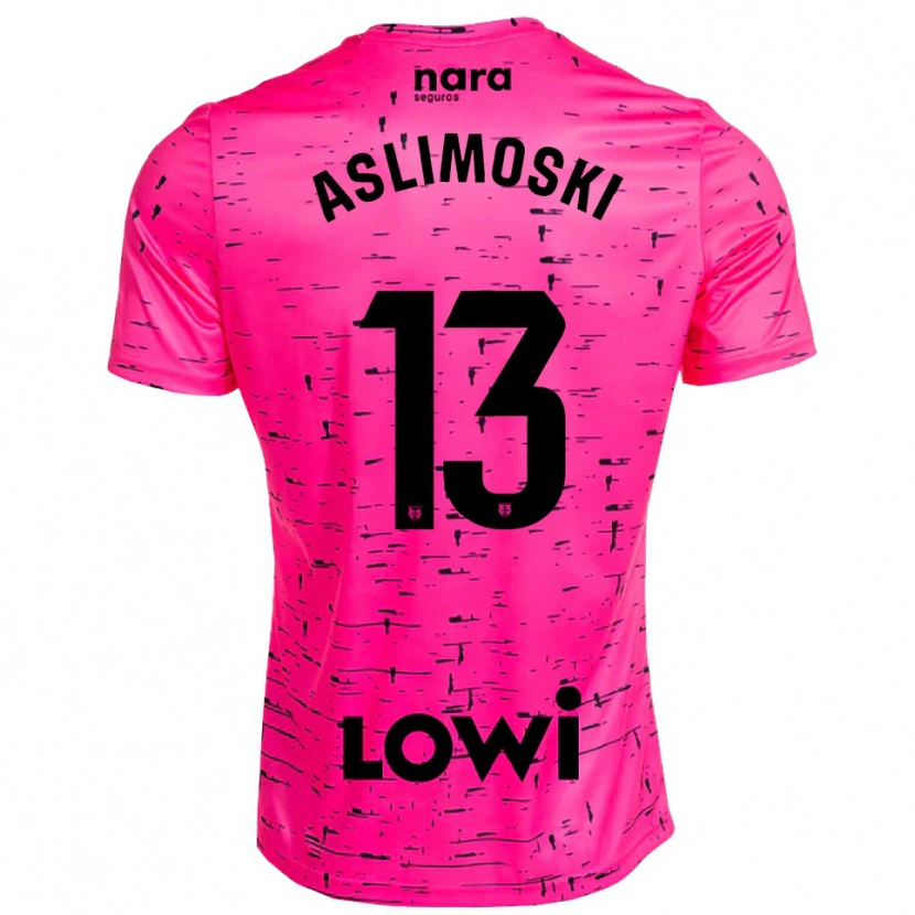Danxen Heren Tomme Aslimoski #13 Diep Roze Zwart Keepersshirt 2025/26 T-Shirt België