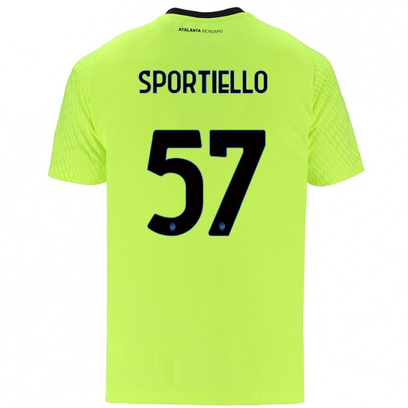 Danxen Heren Marco Sportiello #57 Geel Groen Rood Keepersshirt 2025/26 T-Shirt België