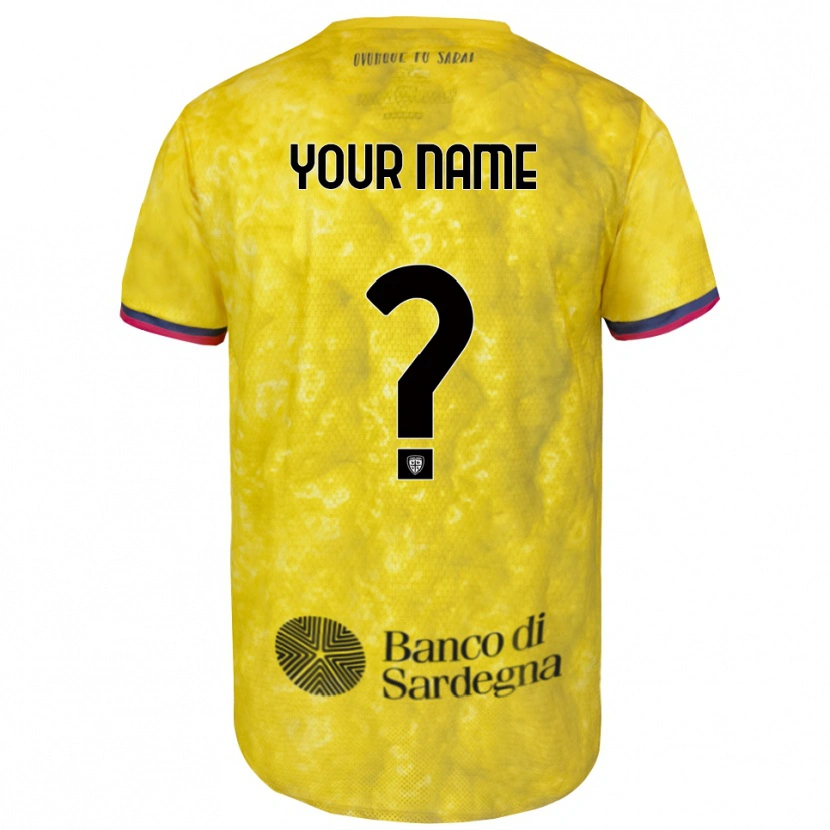 Danxen Heren Cagliari Calcio Geel Zwart Keepersshirt 2025/26 T-Shirt België