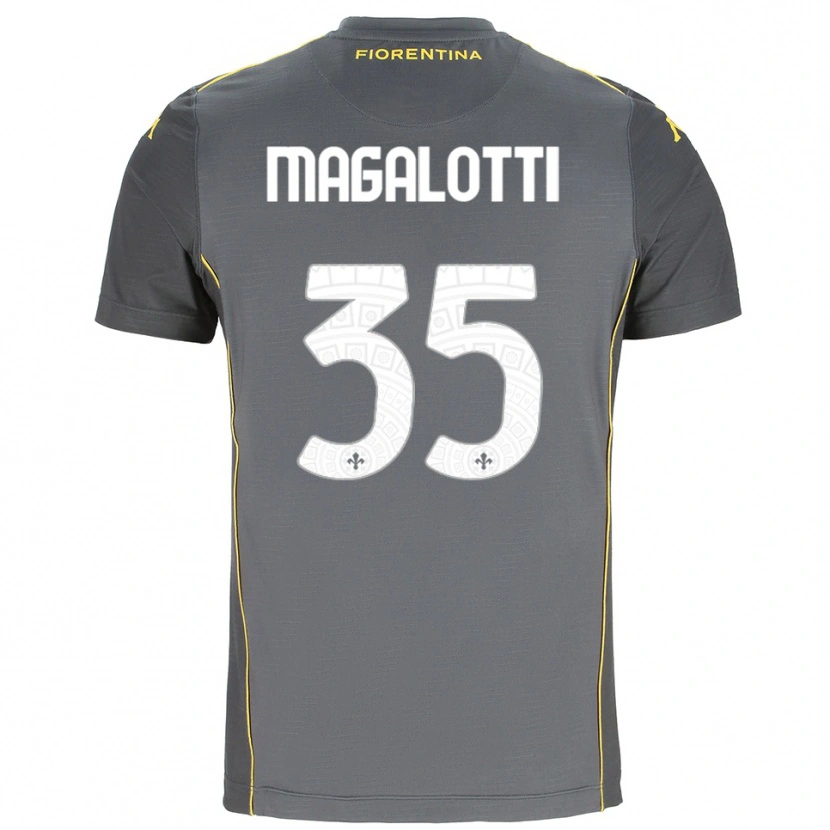 Danxen Heren Mattia Magalotti #35 Donkergrijs Geel Keepersshirt 2025/26 T-Shirt België