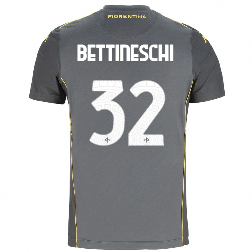 Danxen Heren Giorgia Bettineschi #32 Donkergrijs Geel Keepersshirt 2025/26 T-Shirt België