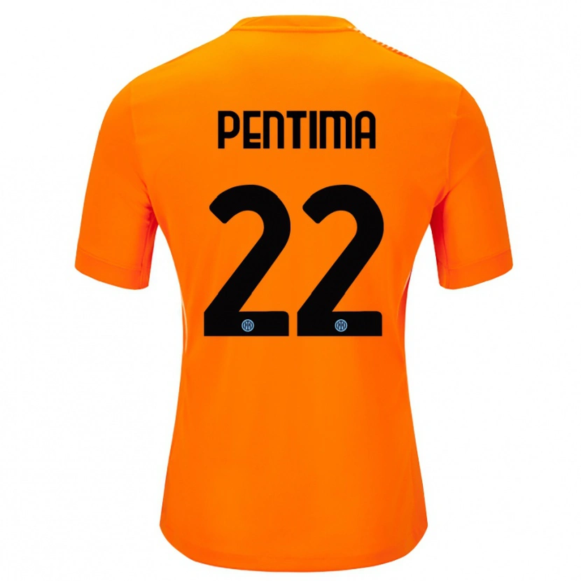 Danxen Heren Alessandro Pentima #22 Licht Oranje Zwart Keepersshirt 2025/26 T-Shirt België