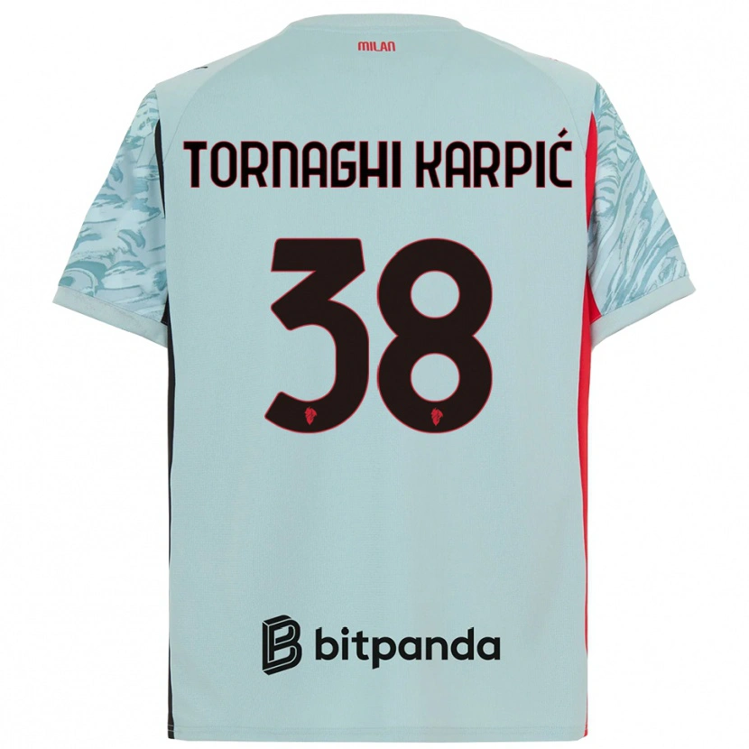 Danxen Heren Lavinia Tornaghi Karpić #38 Licht Blauw Rood Keepersshirt 2025/26 T-Shirt België