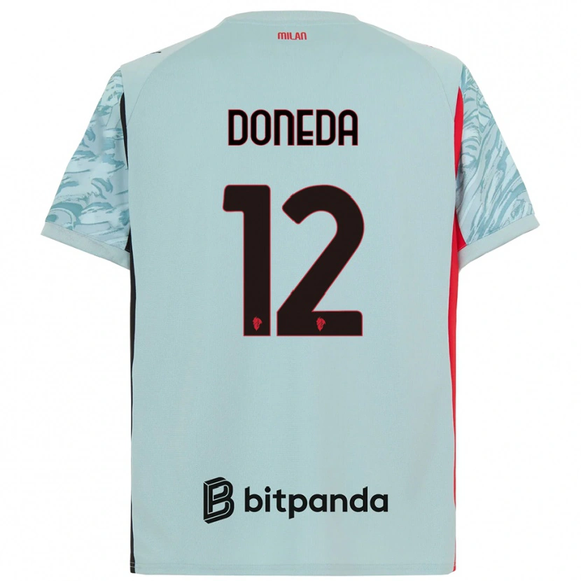 Danxen Heren Paolo Doneda #12 Licht Blauw Rood Keepersshirt 2025/26 T-Shirt België