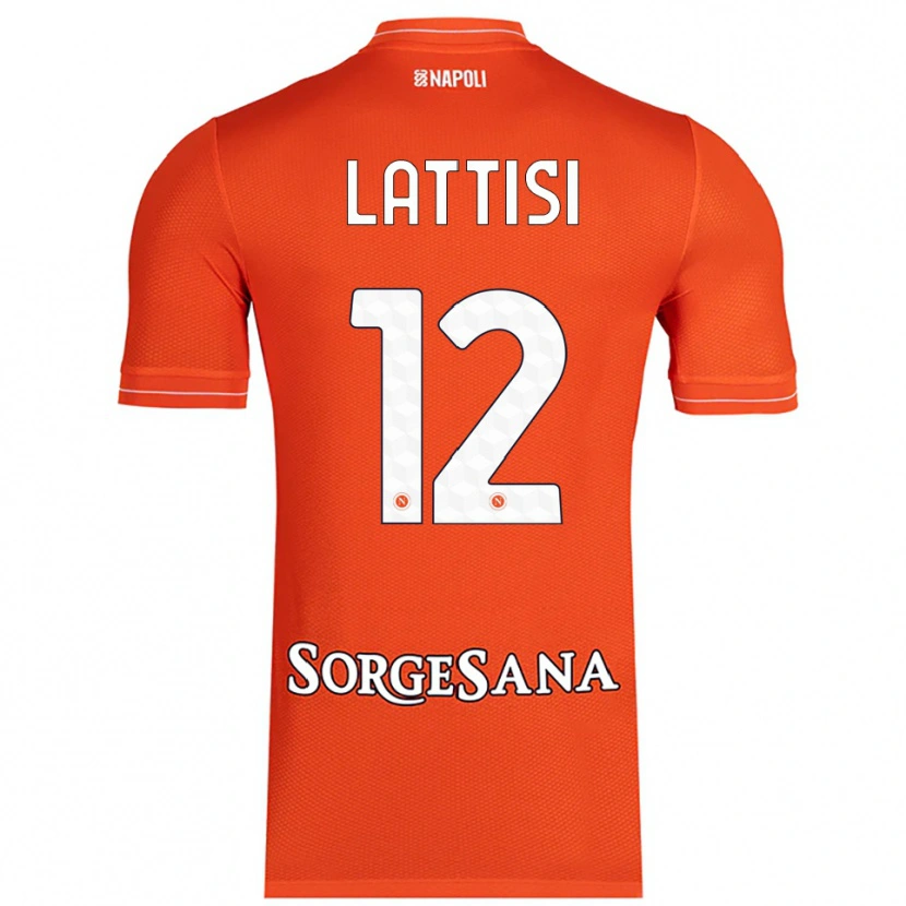 Danxen Heren Francesco Lattisi #12 Oranje Rood Wit Keepersshirt 2025/26 T-Shirt België
