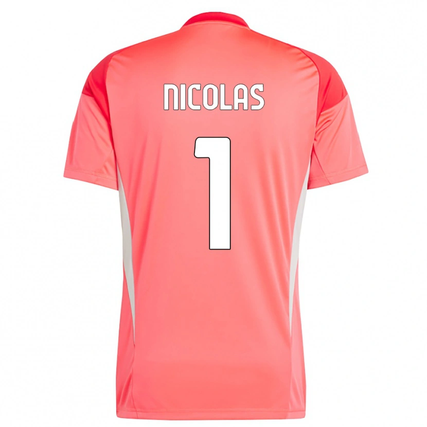 Danxen Heren Nícolas #1 Rood Wit Keepersshirt 2025/26 T-Shirt België
