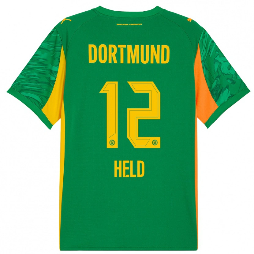 Danxen Heren Aaron Held #12 Groen Oranje Keepersshirt 2025/26 T-Shirt België