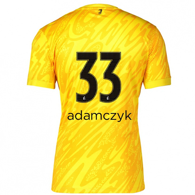 Danxen Heren Rebecca Adamczyk #33 Geel Zwart Keepersshirt 2025/26 T-Shirt België