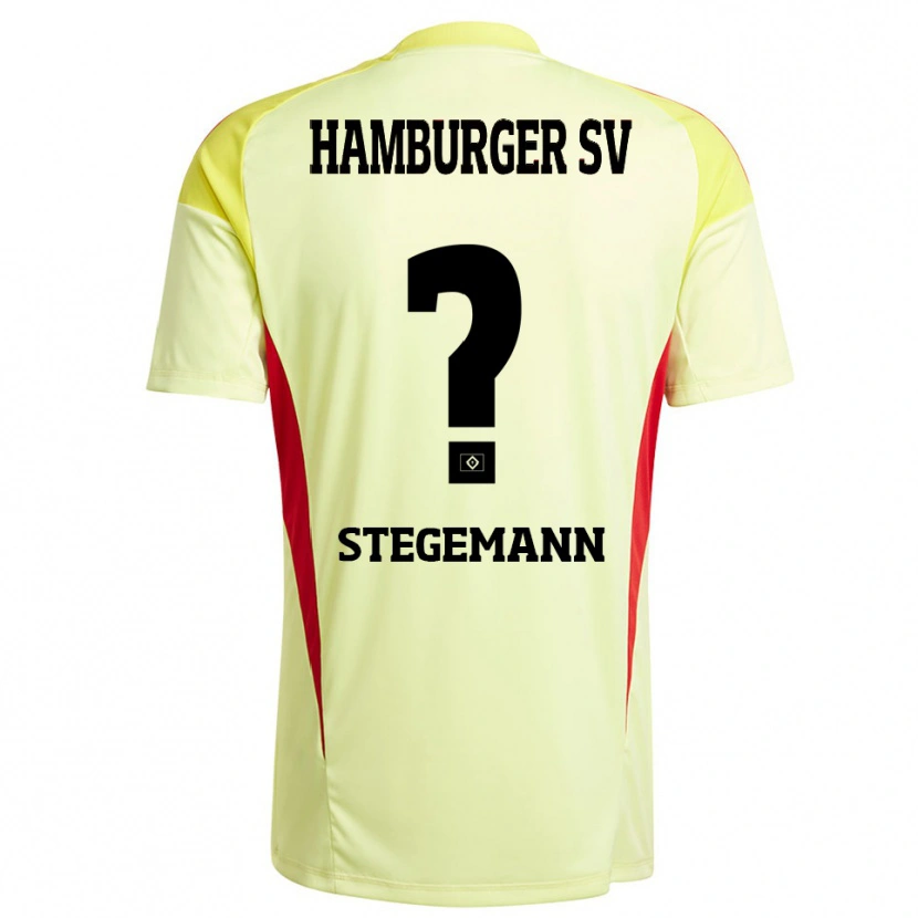 Danxen Heren Jean-Pierre Stegemann #0 Geel Zwart Rood Keepersshirt 2025/26 T-Shirt België