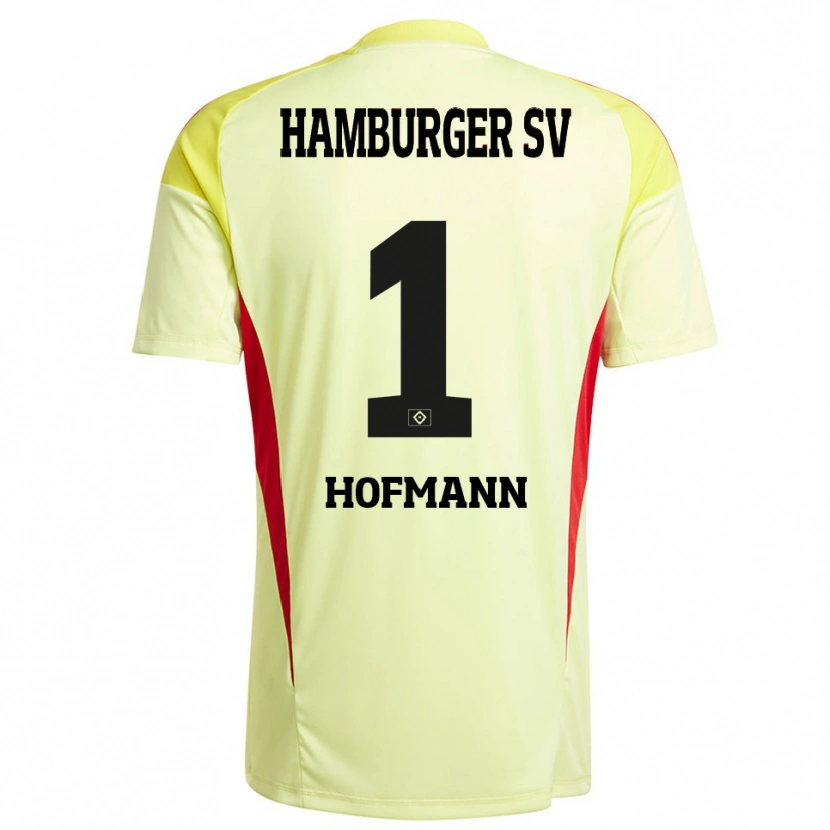 Danxen Heren Tobias Hofmann #1 Geel Zwart Rood Keepersshirt 2025/26 T-Shirt België